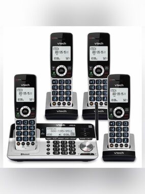 VTech (VS113-4) 4 Handset Cordless Phone w/ Answering Machine - NEW